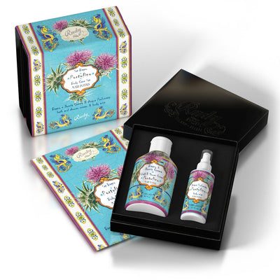 <b>Caja regalo con Espuma de Baño y Ducha 250 mL + Agua Perfumada 100 mL</b></br>Le Maioliche di Rudy</br><i>Línea Portofino</i>