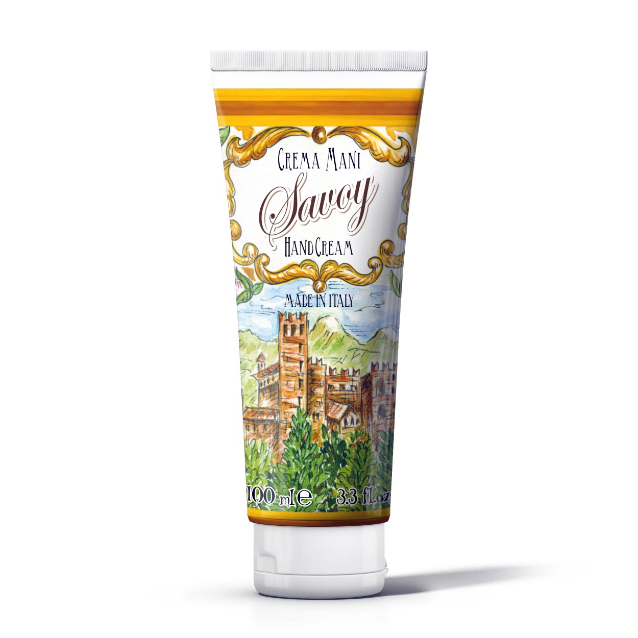 <b>Crema de manos de 100 mL</b></br><i>Línea Savoy</i>