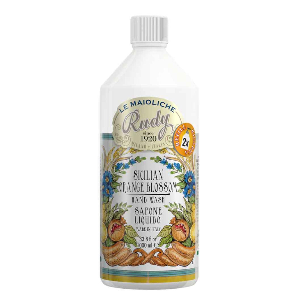 Liquid hand soap Refill 1000 mL - Sicilian Orange Blossom range – Rudy  Profumi